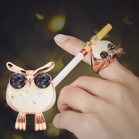 cigarette holder ring smoker holder owl hand finger ring smoker clip ring keep your fingers away from the smoke for women