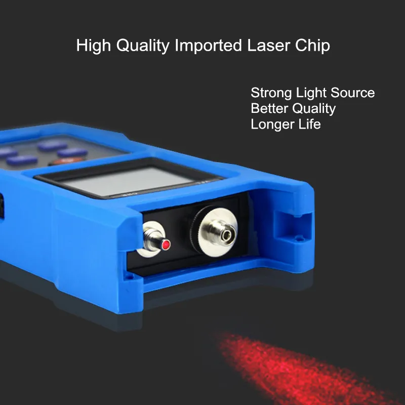 DHL Shipping 2 in 1 Fuction Optical Power Meter -70 ~+10db With VFL USB Charging 2200mAh Lithium Battery 7 Wavelengths 10KM 20KM