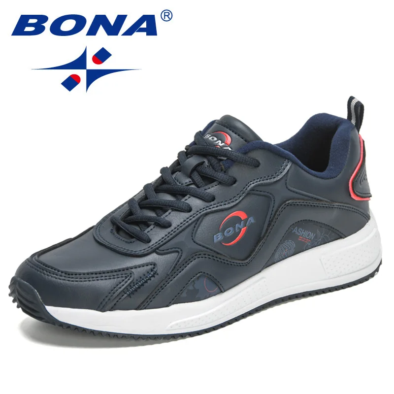 BONA 2022 New Designers Popular Sneakers Light Breathable Running Shoes Men Comfortable Leisure Shoes Man Casual Walking Shoes