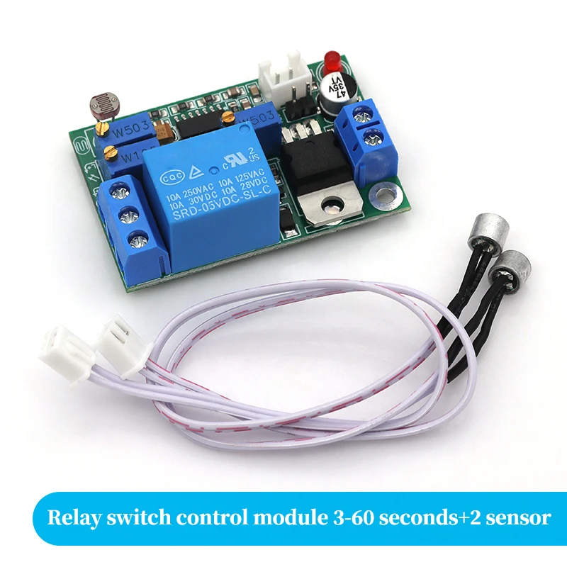 

1-10 шт. DC 7 В-24 В датчик звука датчик света управление задержкой переключатель релейный модуль задержки 3S-60S регулируемый