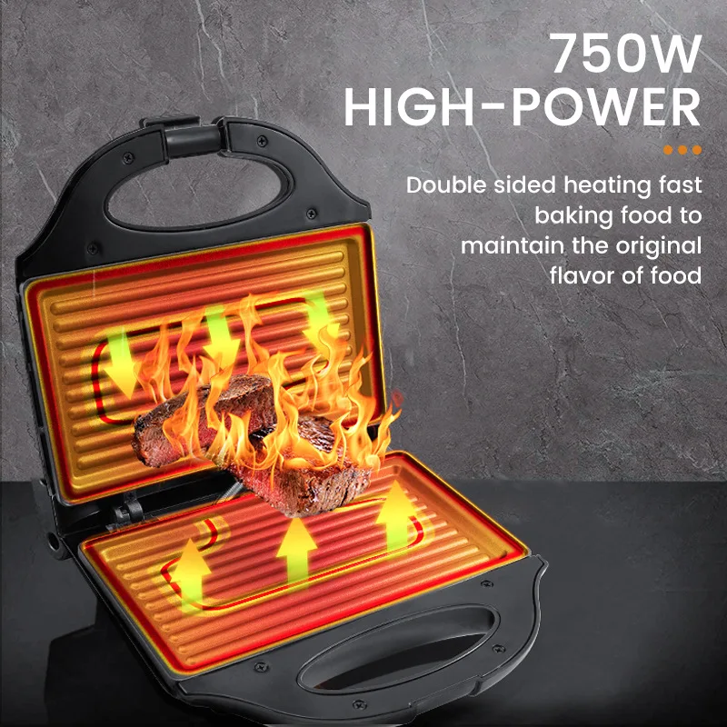 

Multifunctional breakfast toaster, toast, omelette, waffle maker, home light food machine, sandwich maker