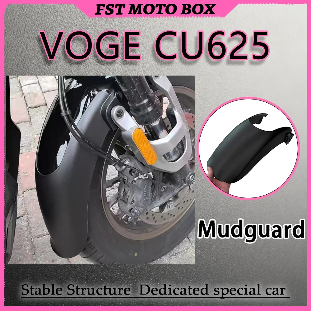 Фото Защитный кожух заднего колеса (брызговик) для VOGE CU625 Custom, удлиненный, глянцевый черный, из высокопрочной мягкой резины PA №1