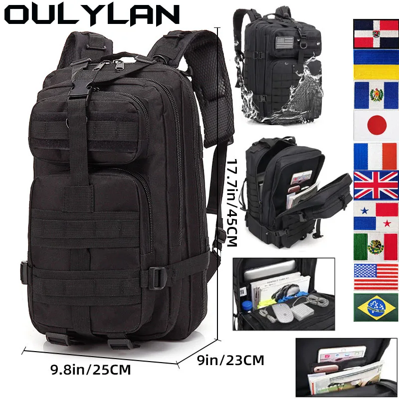 

Waterproof Military 35/45L Outdoor Oxford Backpack Tactical Man Sports Camping Hiking Equipment Bags Large Capacity Travel