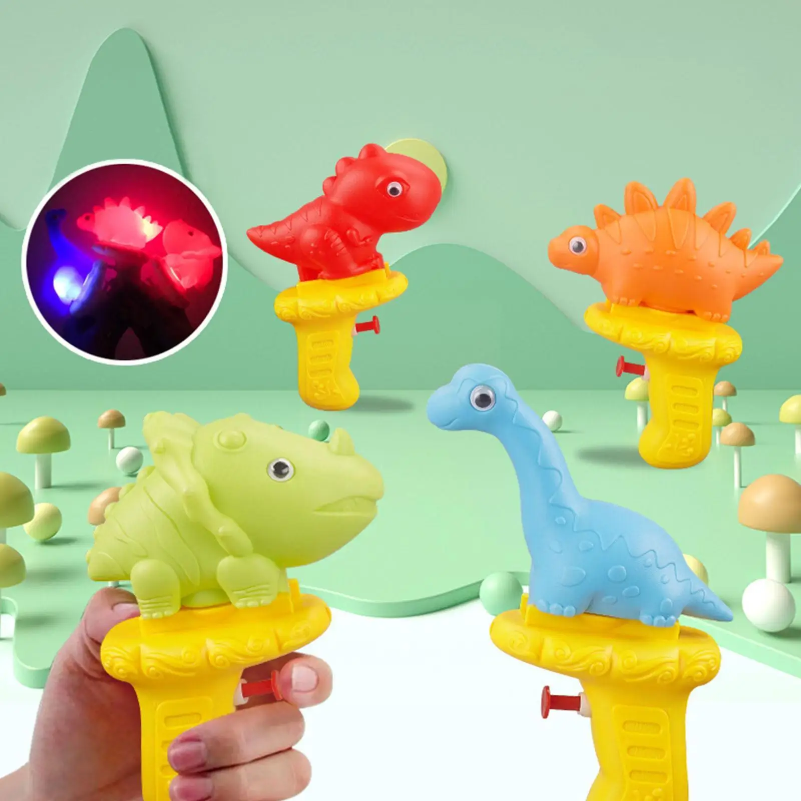 

Cartoon Tyrannosaurus Dinosaur Water Gun Toy Bathroom Play Water Summer Parent-child Bathing Interaction Water Children Out R7A0
