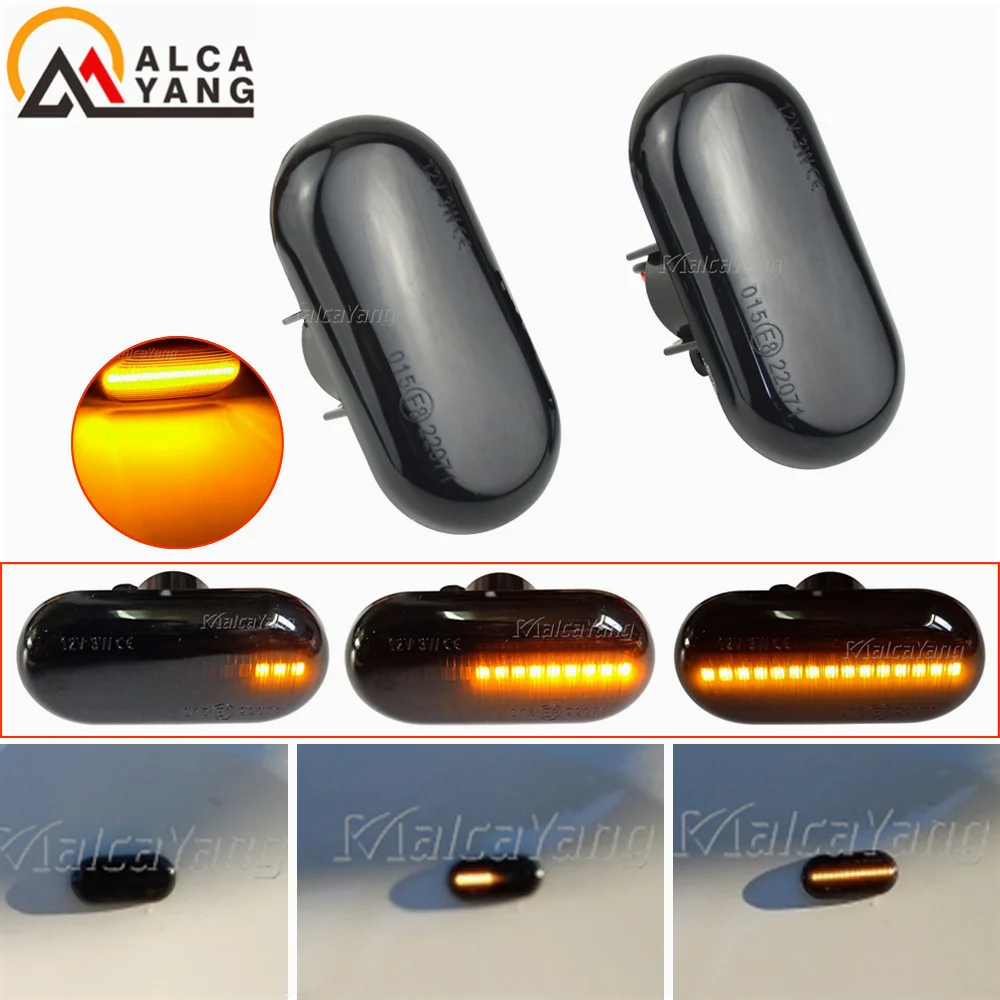 

Для Dacia Duster Renault Megane 1 Clio1 2 KANGOO ESPACE Smart Fortwo 453 Боковой габаритный фонарь на крыло Светодиодный динамический указатель поворота