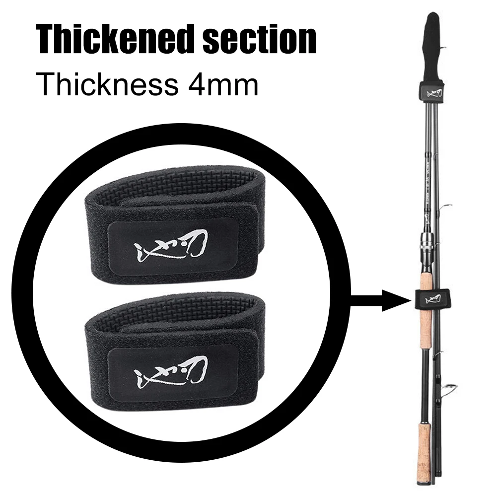 

Portable Lure Fishing Rod Holder Belt Strap Tip Guard Protector Cover Pole Elastic Tie Wrap Band Lure Combination Pole Guard