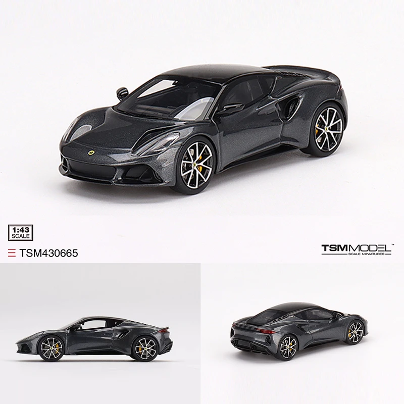 

TSM 1:43 Model Car Lotus Emira Resin Running Car Shadow Grey Display Collection