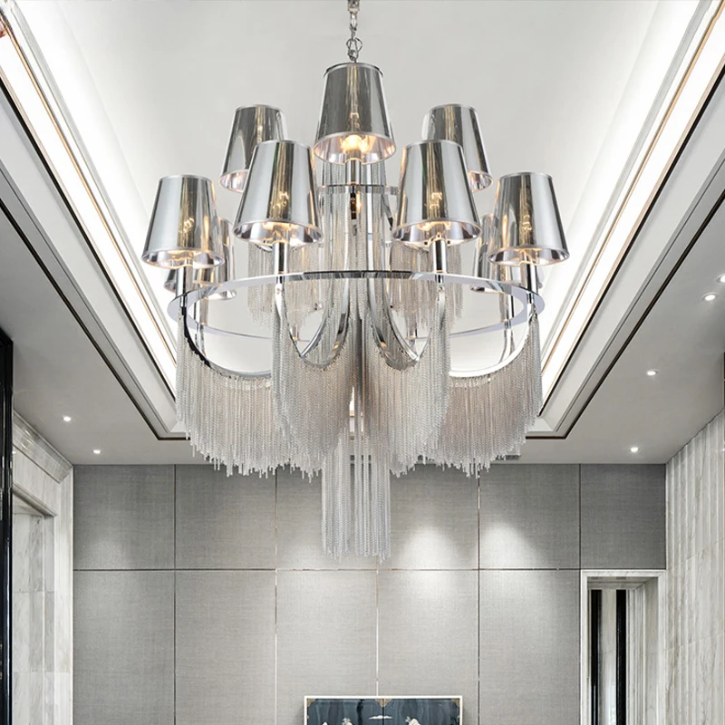 

Modern Luxury Tassel Chandelier Lighting Dining Room Kitchen Bedroom Elegant Ceiling Lamp Fixture for Dinner Parties Weddings
