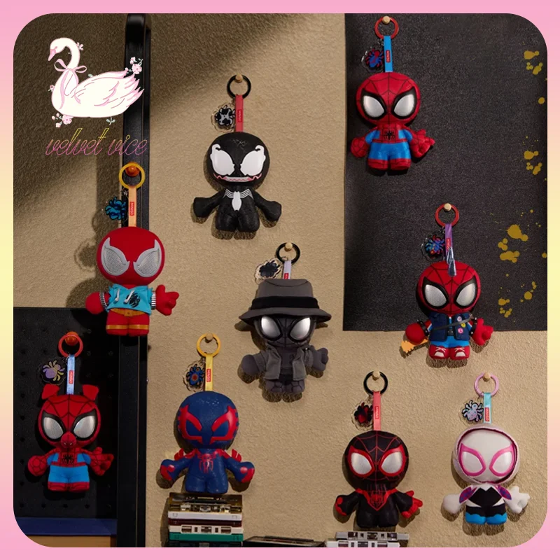 Фото Оригинальные виниловые фигурки Marvel Spider-Man Spider-Sense Series в слепых коробках, плюшевые подвески, милые куклы, украшения, коллекционные игрушки, подарки №1