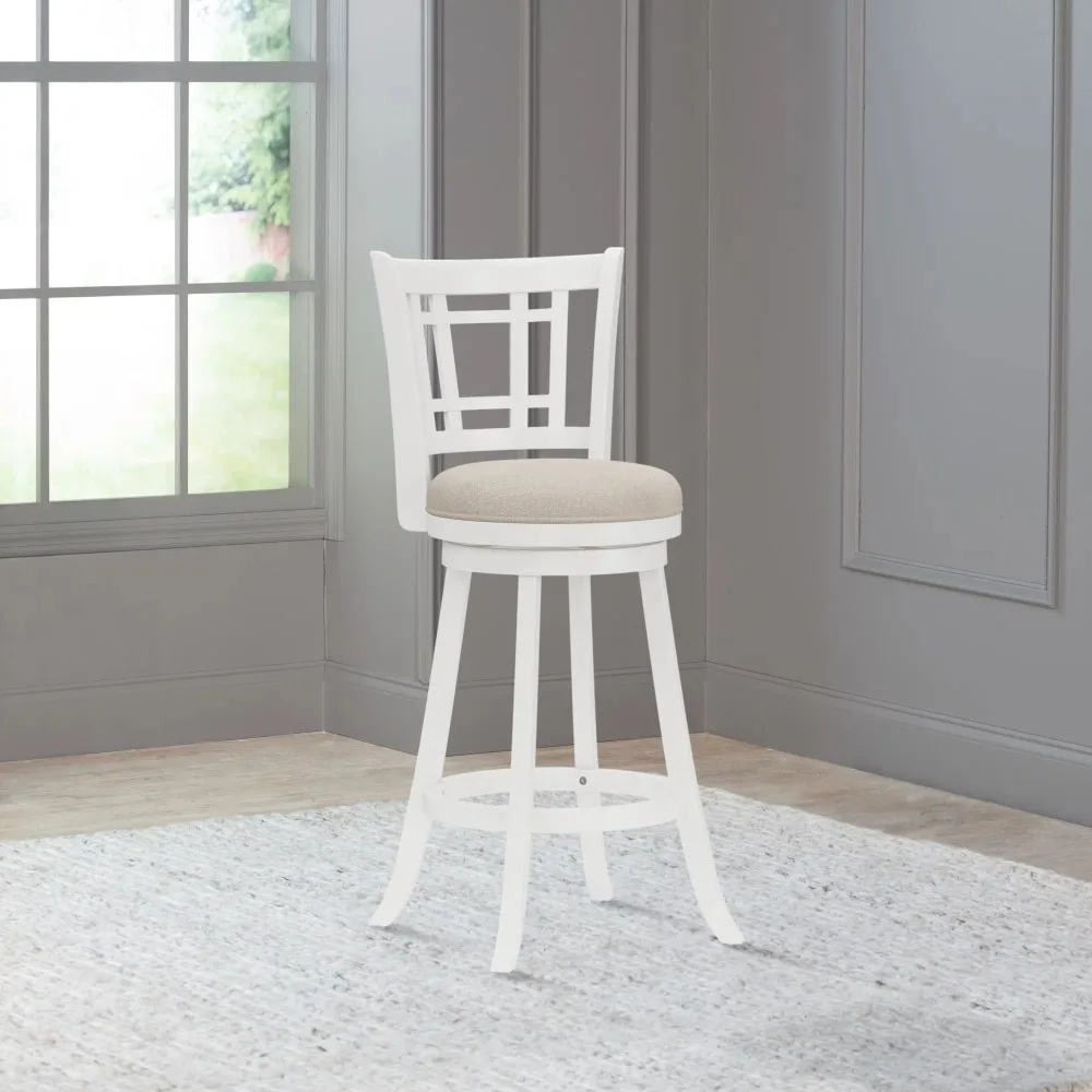 

Hillsdale Furniture Bar Stool with Swivel, White