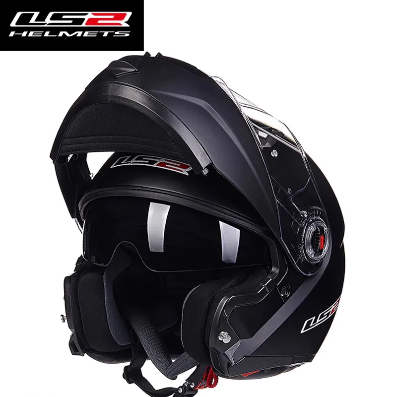 Мотоциклетный шлем LS2 FF370 закрытый Зимний с двойными линзами для мужчин и женщин