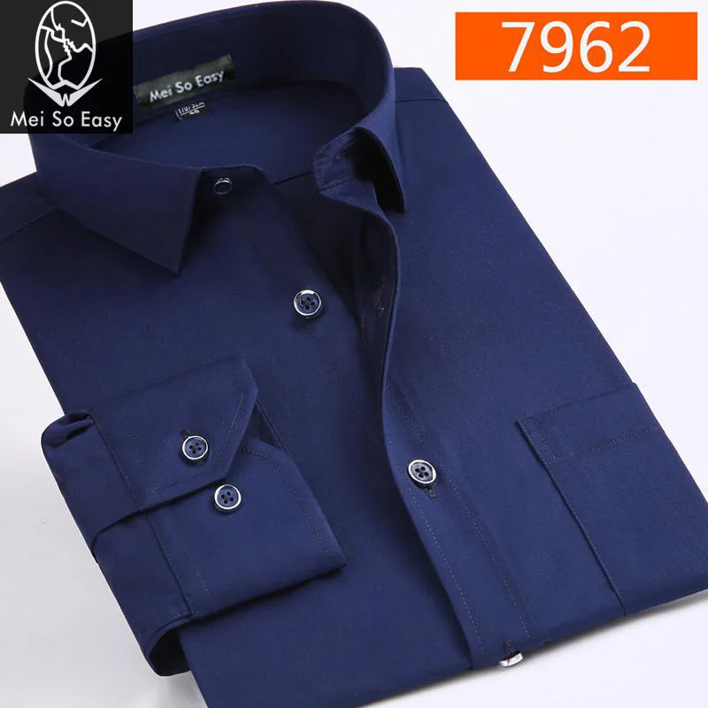 

new arrival Easy care cotton male long-sleeve shirt super large men business casual formal white plus size M-7XL8XL9XL