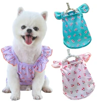 breathable dog clothes for small dogs chihuahua vest summer pet dog t shirts shih tzu dress puppy cat teddy yorkie pug clothing
