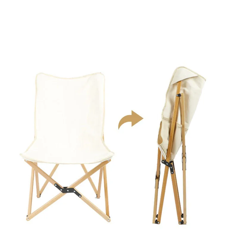 Уличное освещение со спинкой Складное Сиденье из массива дерева для туризма и