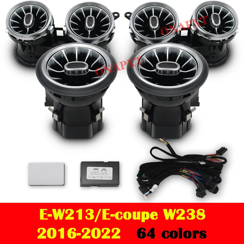 

Светодиодный для Benz AMG A/CLA/GLA/C/GLC/E/S/G Coupe W176 W117 W156 W205 X253 W213 W222 W464 Вентиляционная лампа Турбина Сопло окружающего света