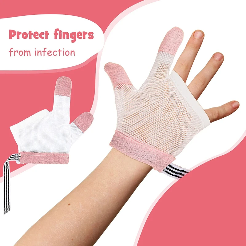 

1 пара защитных перчаток для детей младенцев защита от укуса рук детей Предотвращение укусов пальцев ногтей перчатки для детей ясельного возраста безвредный набор