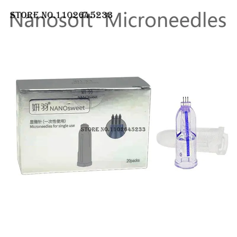 Nanosoft Microneedle 34G 1.0mm/1.2mm/1.5mm Fillmed Hand Three Needles for Anti Aging Around Eyes and Neck Lines Skin Care Tools