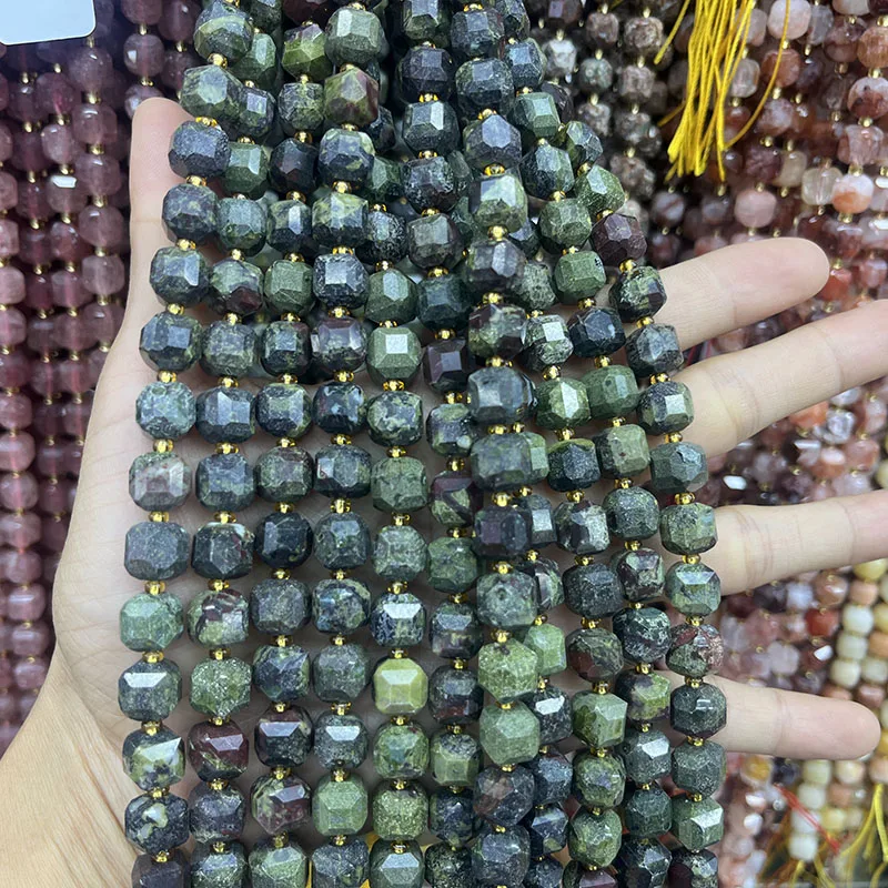 Граненые натуральные лазурит квадратные свободные бусины-разделители