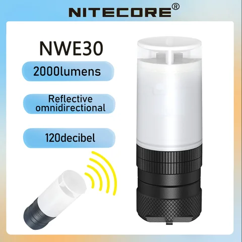NITECORE NWE30 наружные аварийные свистки для выживания 2000 дБ люмен яркий фонарь со светодиодным умным датчиком мигасветильник свет