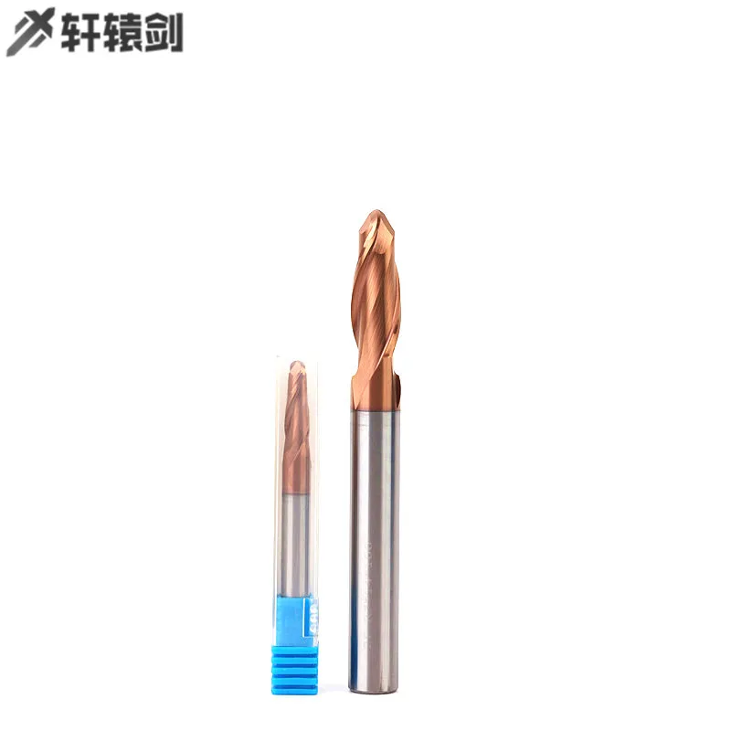 

1 шт. Endmill1mm 2 мм 3 мм шаровые концевые фрезы карбида цементированного карбида HRC62 2F карбида вольфрама фрезы CNC фрезы фрезерный инструмент