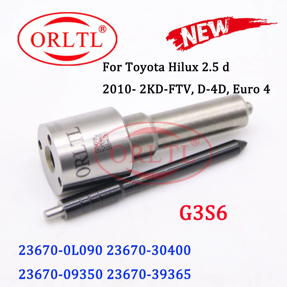Форсунка Форсунки ORLTL G3S6 для Toyota Hilux 2 5 d 23670-0L090 23670-30400 23670-09350 23670-39365 295050-0200 295050-0460 |