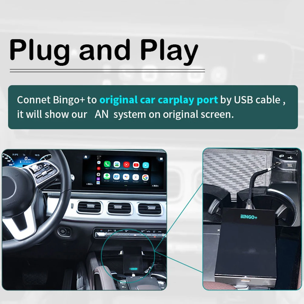 

Автомобильный мультимедийный плеер Drahtlose Bluetooth-Verbindung Handy-bildschirmdesigntion для Carplay AI BOX 8 Core 4G LTE An 10,0 Smart