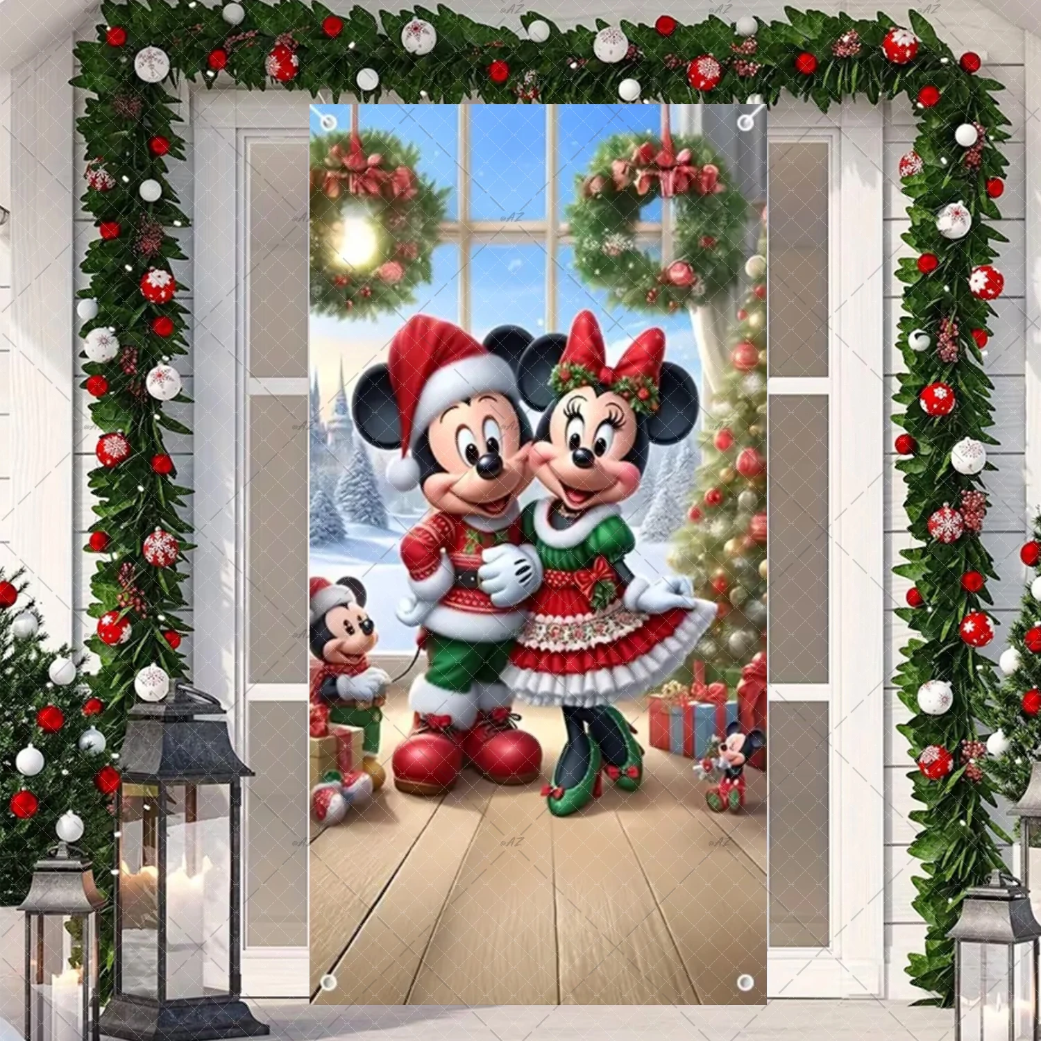 Рождественский баннер Disney с Микки и Минни Маус наталья игоревна котятова disney минни раскраски игры аппликации с наклейками