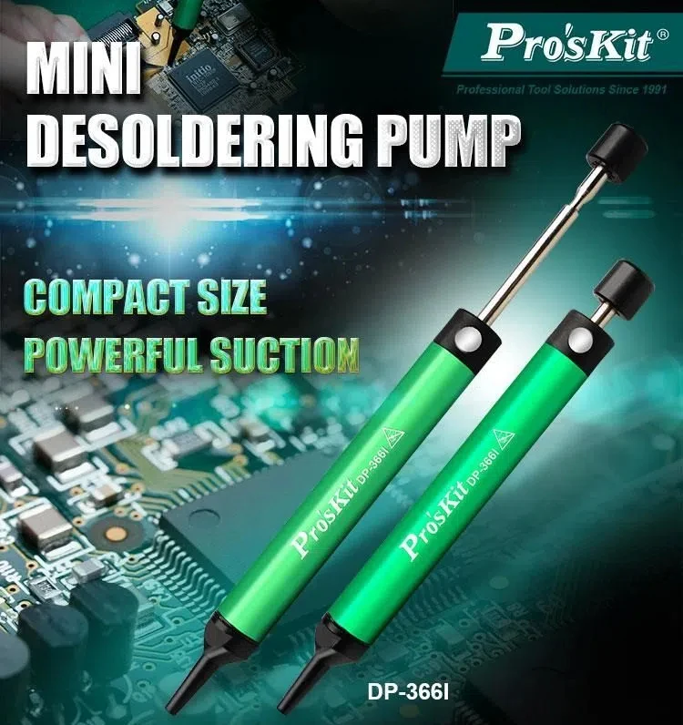 Pro'sKit DP-366I мини-поглотитель олова из алюминиевого сплава Супер всасывающий