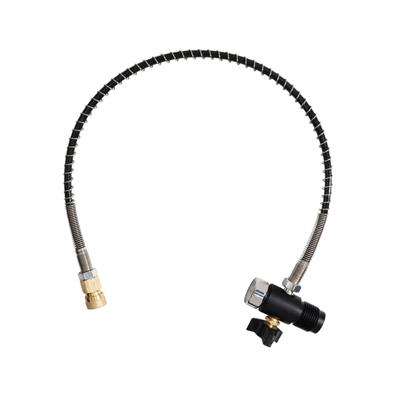 

G5/8 Filling Adapter Inflatable Adapter With Gauge 6000Psi For Carbon Dioxide And Oxygen