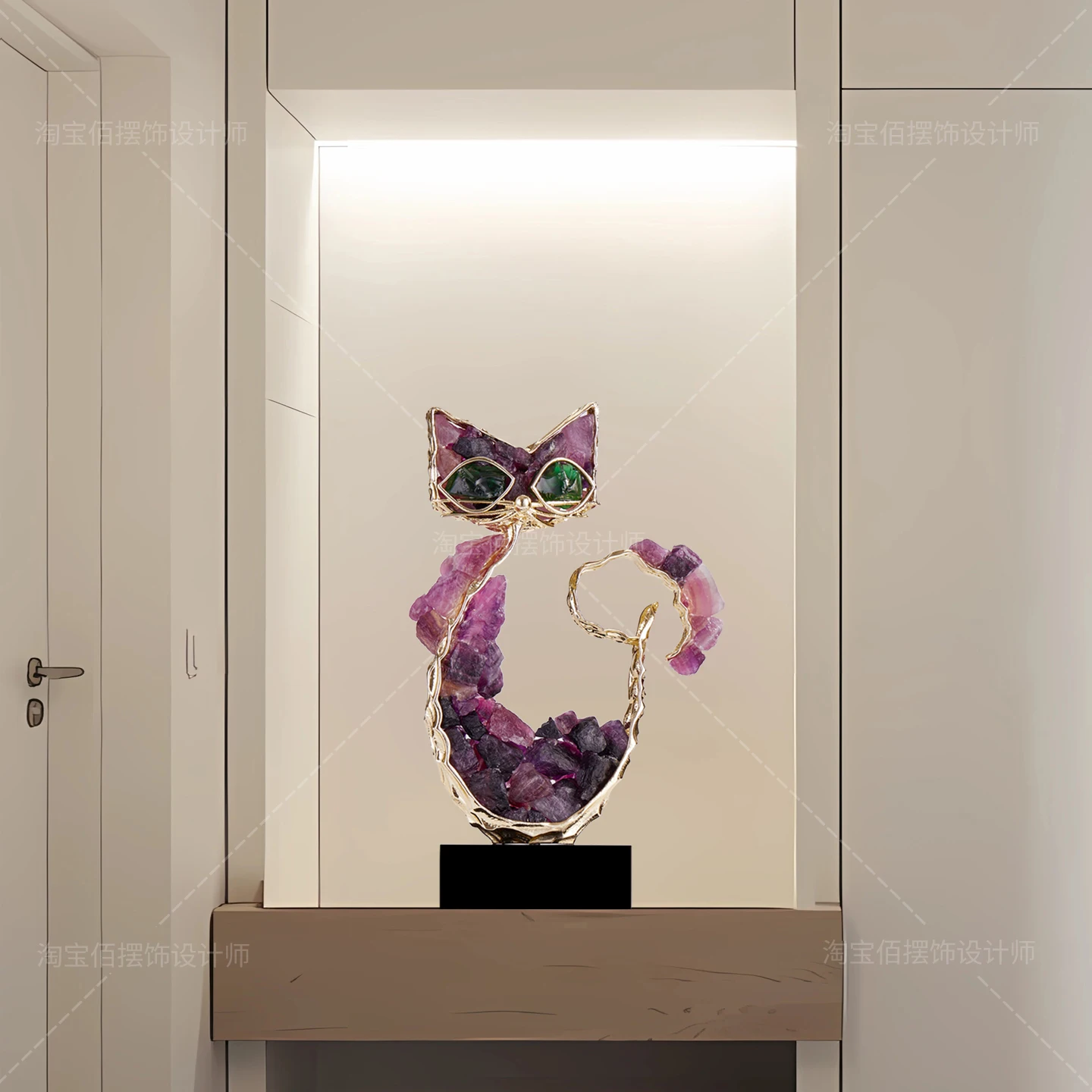 Фото Вход вход Lucky Cat орнамент светлый роскошный элитный гостиная ТВ-шкаф украшение на новоселье новый подарок на открытие дома №4