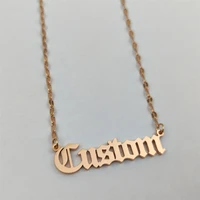 personalized customizeds name bracelet customized letter name necklace for women men lip chain nameplate stainless steel jewelry