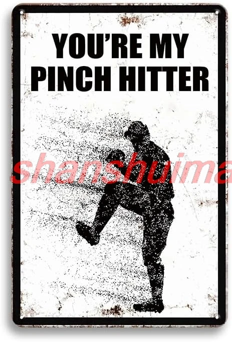 Оловянная вывеска для бейсбольного декора металлическая бейсбольные украшения