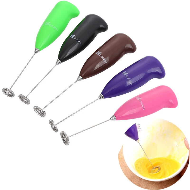 

Mini Household Stainless Steel Hand-held Electric Egg Beate Coffee Milk Mixer Portable Frother Cake Tools Kitchen Accessories