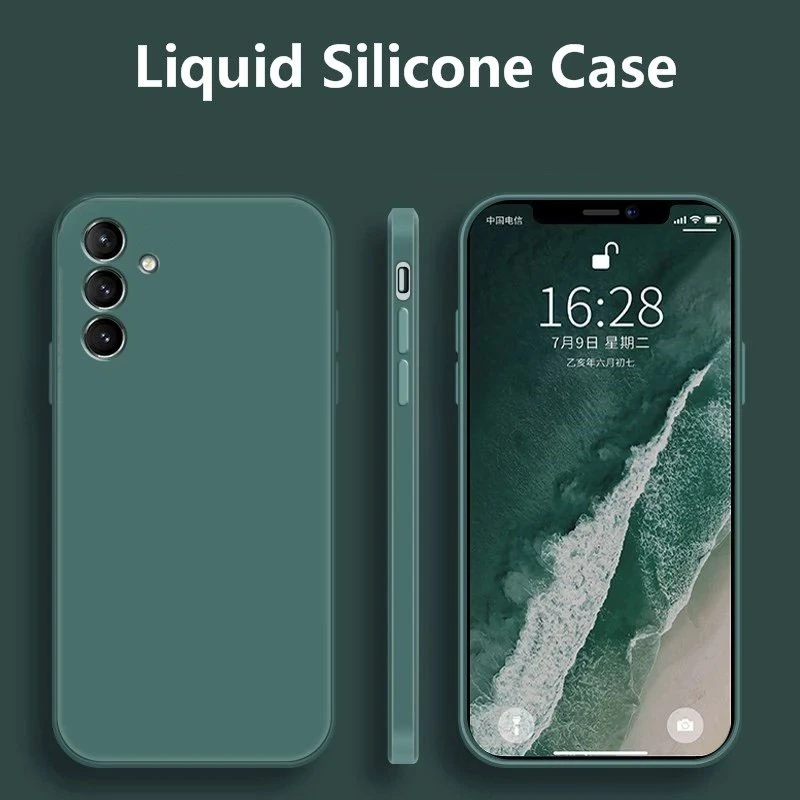 do Samsunga Galaxy A54 Etui Samsung A53 A23 A13 A14 Cover Fundas Miękkie etui z płynnego silikonu TPU