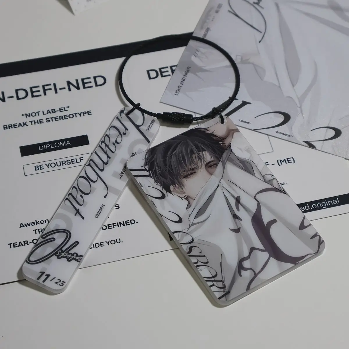 Аниме игра свет и ночь Осборн косплей двойная вспышка значок эмблема мультфильм