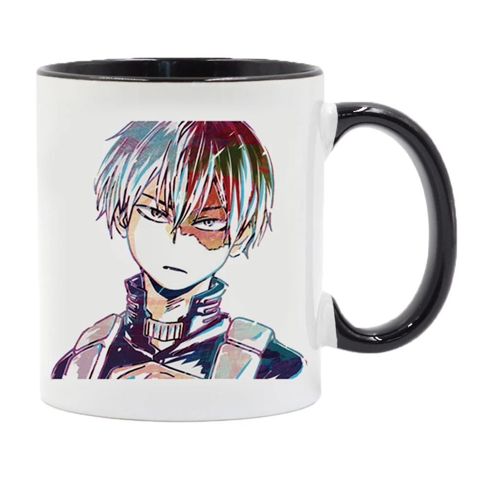 

My Hero Academia Students Coffee Mugs 11oz Environmentally Anime Black White Ceramic Mugs and Cups 2022 New Year Gift Mug