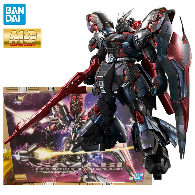 Фото В наличии BANDAI China Limited MG 1/100 [КРЕСТ УПРАВЛЕННЫЕ ЦВЕТА/ГРАНИЧНЫЙ ЧЕРНЫЙ] SAZABI Аниме Фигурки Сборная модель игрушки №1