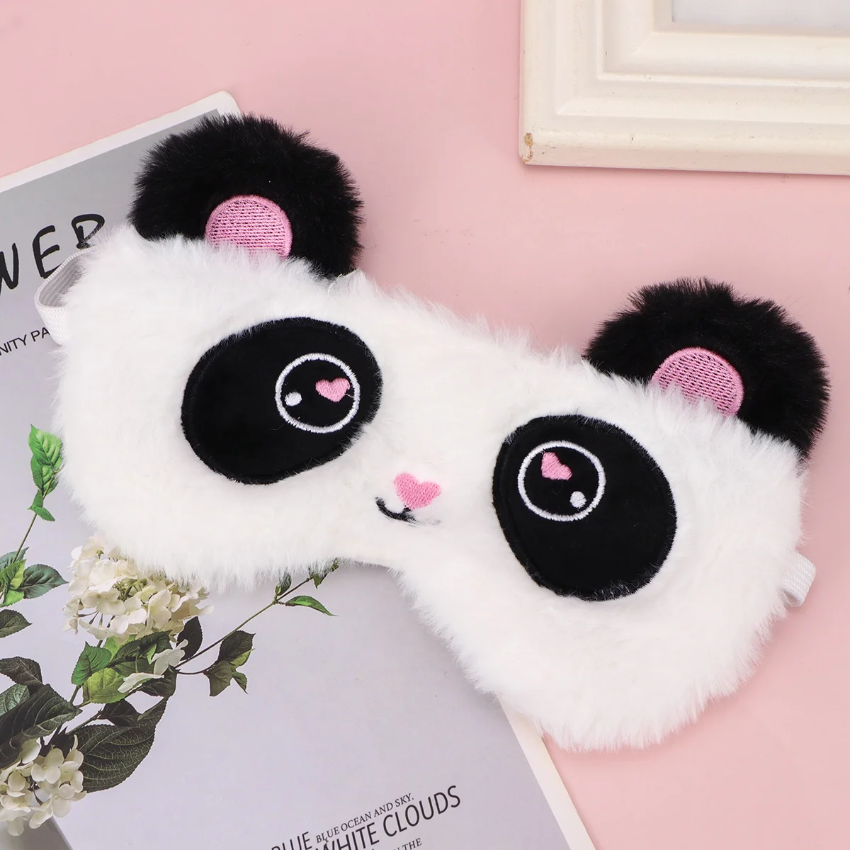 

Eye Sleeping Blindfold Cover Kids Plush Girls Blackout Animal Covers Comfortable Child Alpaca Design Cute Eyeshade Travel