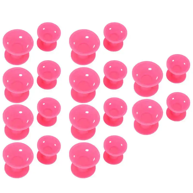 

Hair Style Rollers Rose Red Hair Curlers Portable for Home for Young Ladies