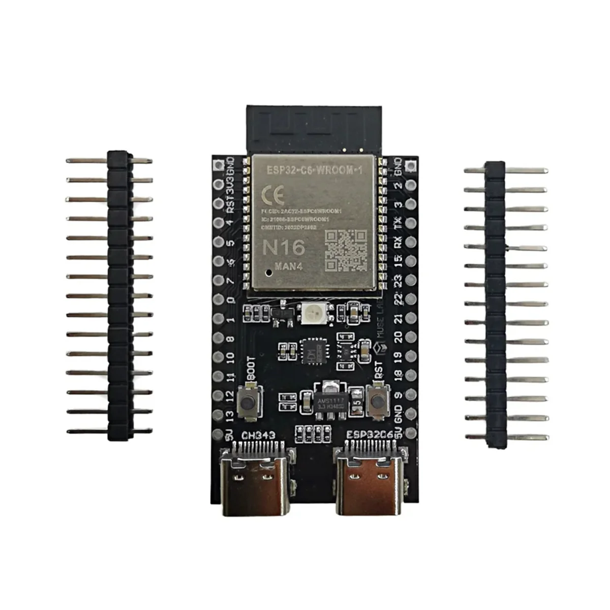 Плата разработки ESP32-C6-DevKit N16R2 ESP32-C6 16 МБ флэш-памяти ESP32 WiFi + Bluetooth