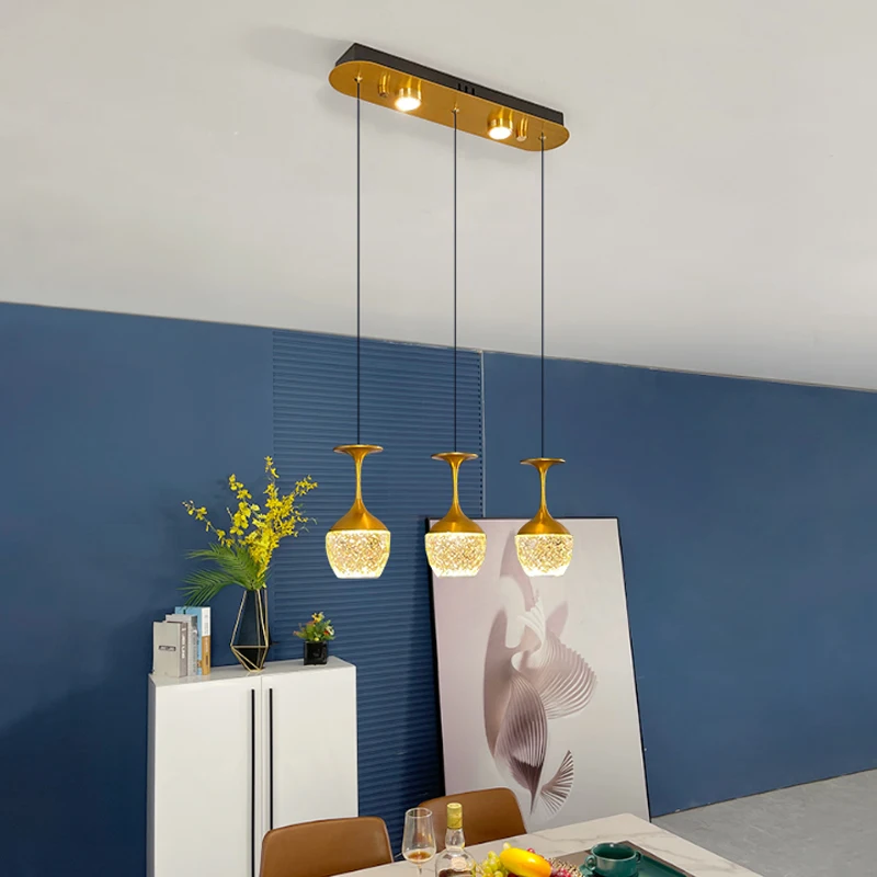 

Light Luxury Bedroom Bedside Chandelier Creative Postmodern Crystal Lamp Nordic Minimalist Restaurant Bar Aisle Fashion Lighting