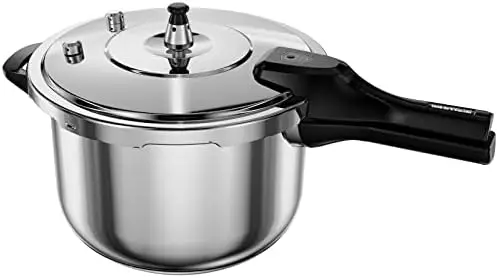 

Cooker, 8 Quart Stainless Steel Pressure Canner, Induction Compatible Cookware with Spring Valve Safeguard Devices,Compatible wi