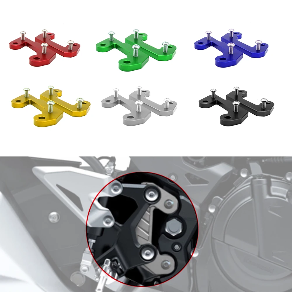 

For Kawasaki Z400 Ninja 400 Motorcycle Foot Pedal Raising Bracket Accessories Front Pedal Heightening Back Moving Bracket