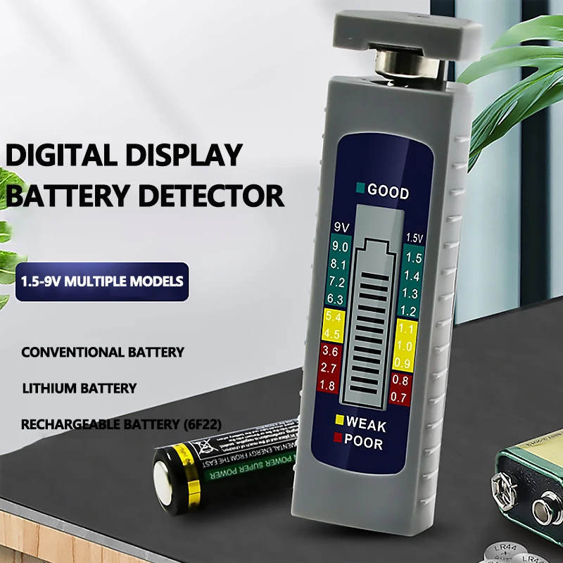 

Digital Battery Capacity Tester Dry Battery Capacity Tester AA AAA 1.5V 9V
