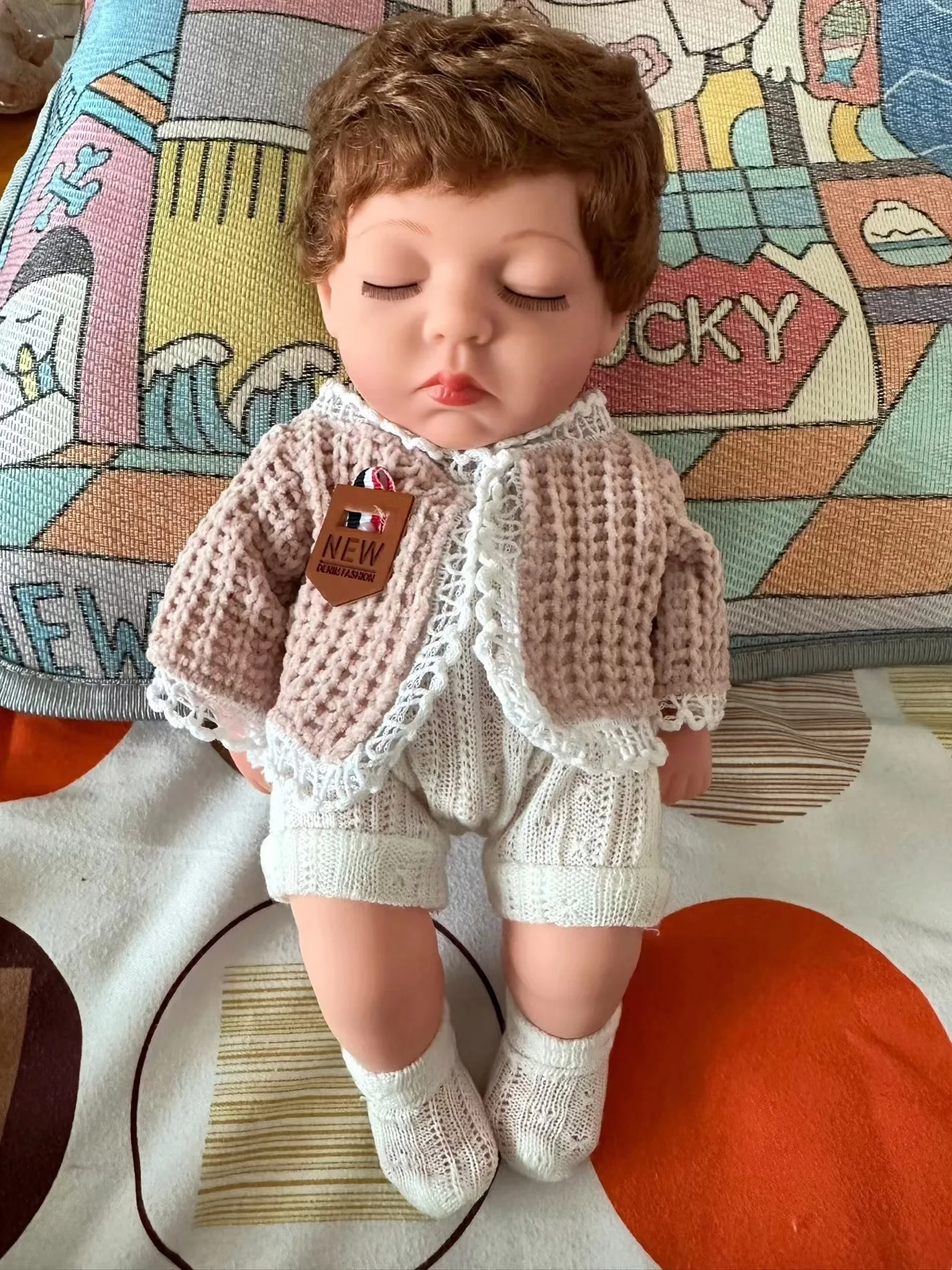 

Кукла новорожденная-30 см, Спящая Кукла Новорожденный, Реалистичная силиконовая игрушка для малышей, подарок на день рождения, сопровождает вашего ребенка во время сна