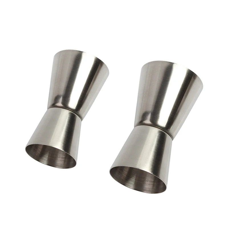 Stainless Steel Cocktail Shaker 15/30ml or 20/40ml Measure Cup Dual Shot Drink Spirit Measure Jigger Kitchen Gadgets images - 6