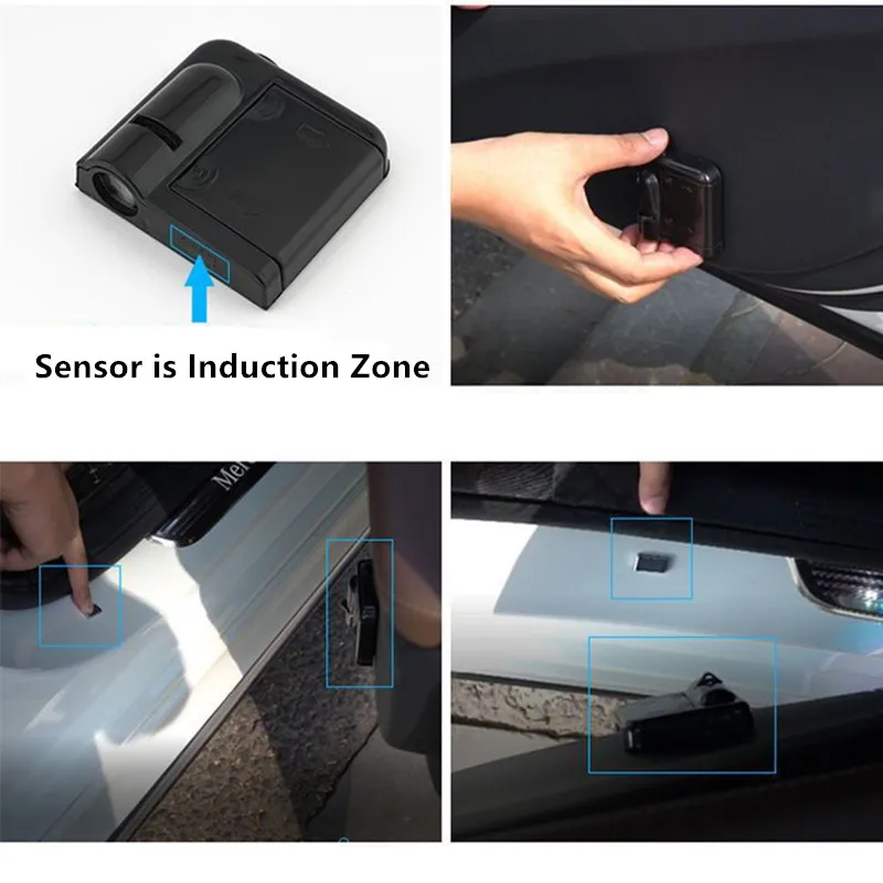 Фото Для Toyota Hilux GR Yaris Ractis Corolla Camry Rav4 Cruiser CHR 2 шт. Новая автомобильная светодиодная лампа приветствия Беспроводной HD проект Украсьте свет №5