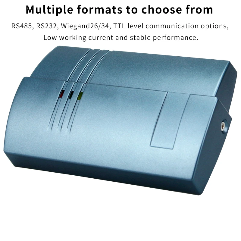 Считыватель RFID-карт DC12V 125KHZ, водонепроницаемый, подходит для систем контроля доступа, форматы Wiegand2634, RS232, RS485, UART TTL (art.: 3920ce03ebe2b) - 3920ce03ebe2b