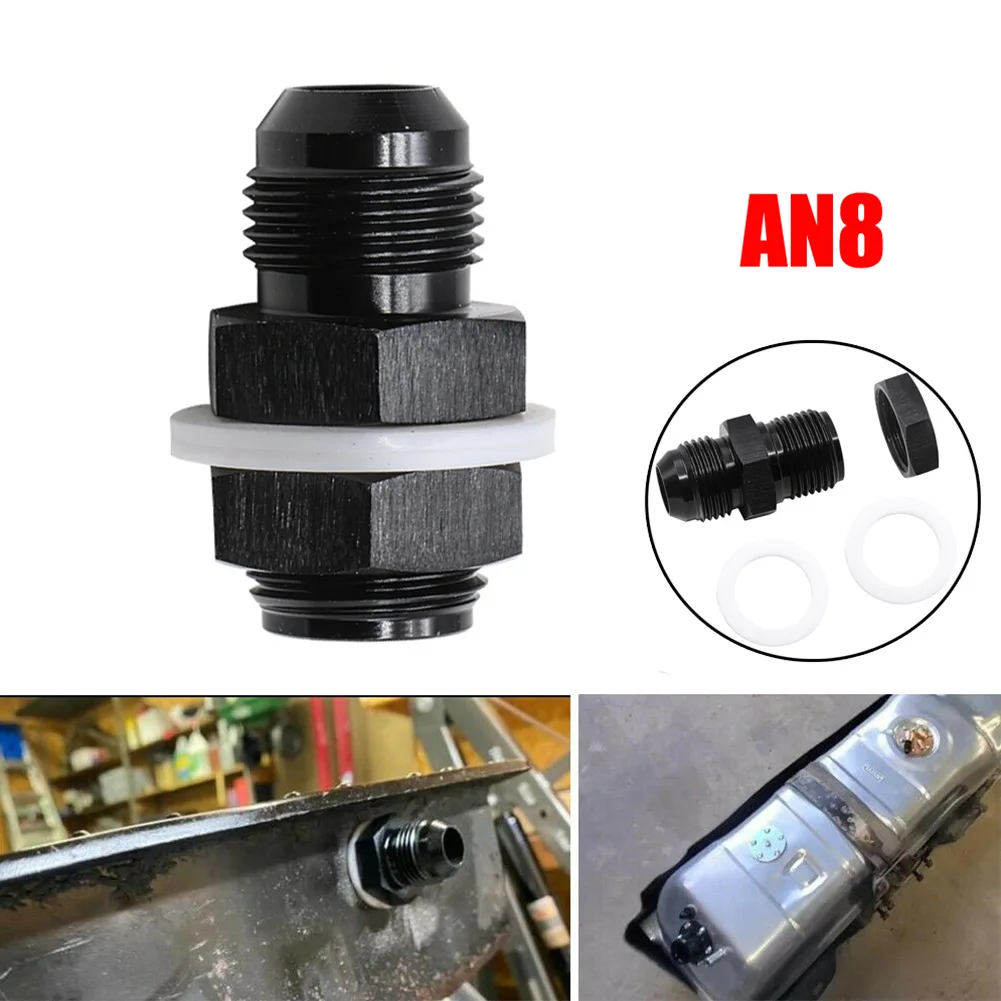 

Adapter Fuel Cell Fitting 1pcs AN8 Accessories Aluminum Black Bulkhead