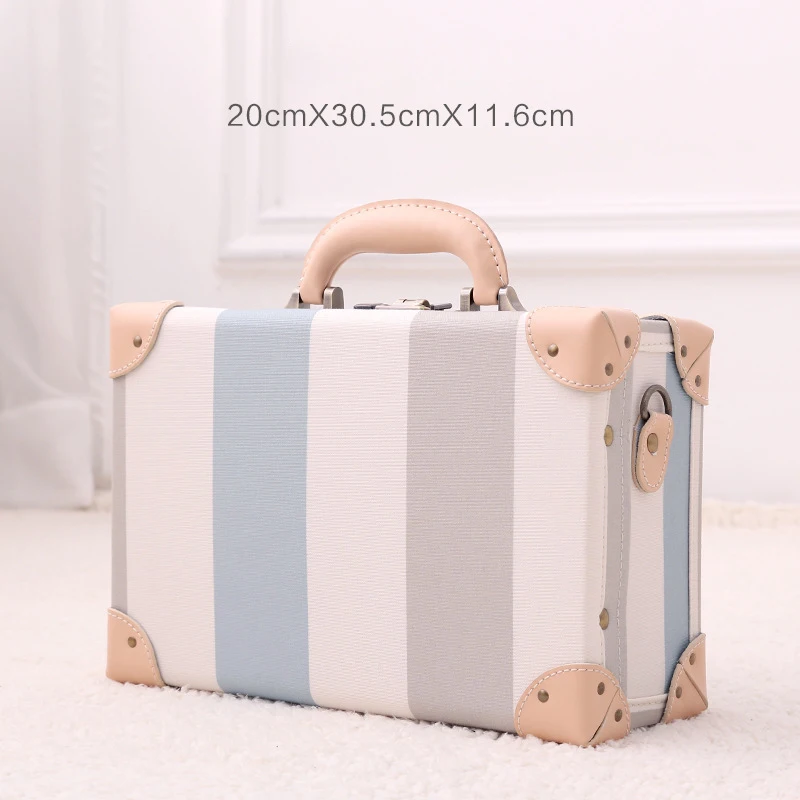 Retro suitcase mini suitcase wedding gift box cosmetic box password box boarding case